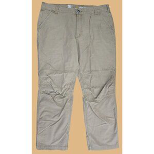 Carhartt Mens Full Swing Relaxed Fit Beige Work Pants 40x30